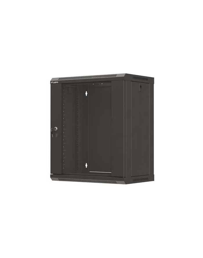 LANBERG Rack cabinet 19inch wall-mount 12U/540X350 flat pack with glass door black główny