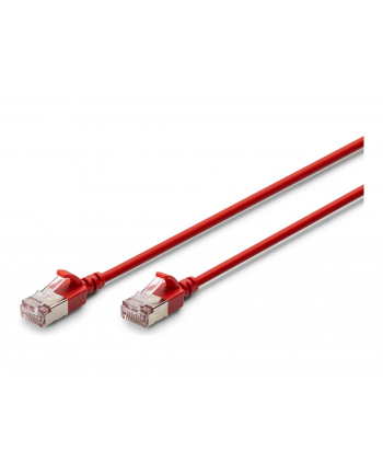 DIGITUS CAT 6A F-FTP Slim Patch cord Cu LSZH AWG 32/7 length 1m Red