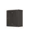 LANBERG Rack cabinet 19inch wall-mount 12U/540X350 flat pack with glass door black - nr 15