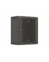 LANBERG Rack cabinet 19inch wall-mount 12U/540X350 flat pack with glass door black - nr 1