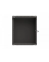 LANBERG Rack cabinet 19inch wall-mount 12U/540X350 flat pack with glass door black - nr 5