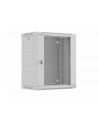LANBERG Rack cabinet 19inch wall-mount 12U/540X350 flat pack with glass door grey - nr 1