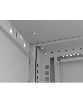 LANBERG Rack cabinet 19inch wall-mount 12U/540X350 flat pack with glass door grey nr 1