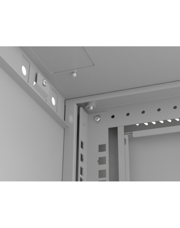 LANBERG Rack cabinet 19inch wall-mount 12U/540X350 flat pack with glass door grey główny