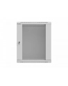 LANBERG Rack cabinet 19inch wall-mount 12U/540X350 flat pack with glass door grey - nr 8