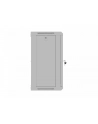 LANBERG Rack cabinet 19inch wall-mount 12U/540X350 flat pack with glass door grey - nr 9