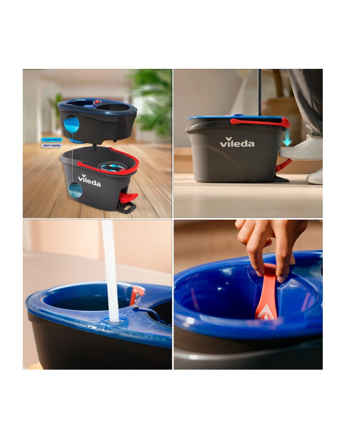 Mop obczerwonyowy Vileda H2prO główny