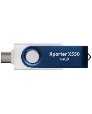 patriot memory PARTIOT FLASHDRIVE Xporter X550 64GB Dual USB A+C, 80MB/s Alu-plastic nr 1