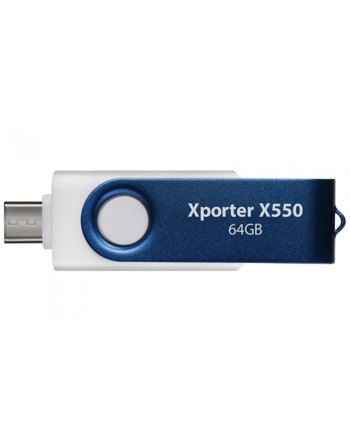 patriot memory PARTIOT FLASHDRIVE Xporter X550 64GB Dual USB A+C, 80MB/s Alu-plastic główny
