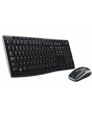 Zestaw klawiatura + mysz Logitech 920-004511 (USB (Radio 24 GHz); ukłklaw(DE); kolor czarny) nr 2