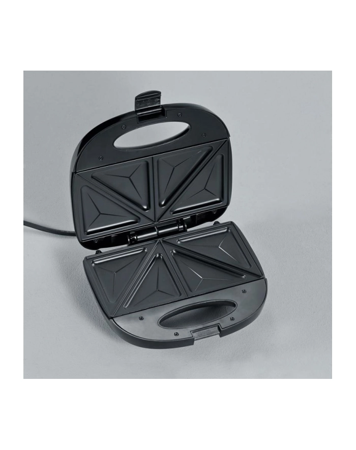 SEVERIN SANDWICH-TOSTER, STAL, PŁYTY Z POWŁOKĄ ANTYADHEZYJNĄ, ŁATWE CZYSZCZENIE, GUMOWE NÓŻKI, MOC 600W SA2969 główny