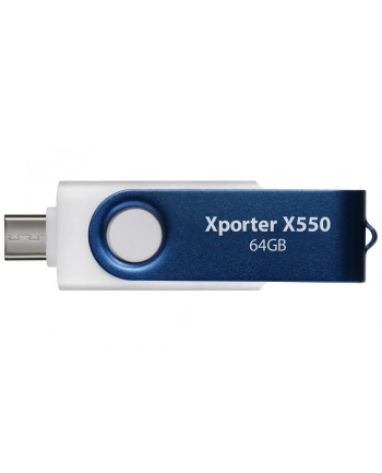 patriot memory PARTIOT FLASHDRIVE Xporter X550 64GB Dual USB A+C, 80MB/s Alu-plastic nr 1