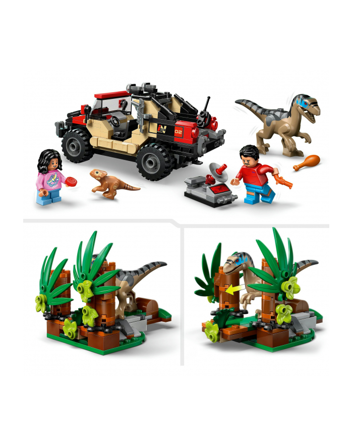 LEGO Jurassic World 76972 Ucieczka terenówką przed raptorem główny