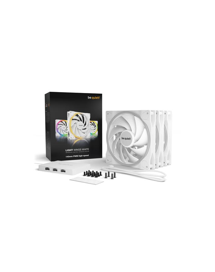 WENTYLATOR BE QUIET! 3xLIGHT WINGS 140mm PWM HS WH główny