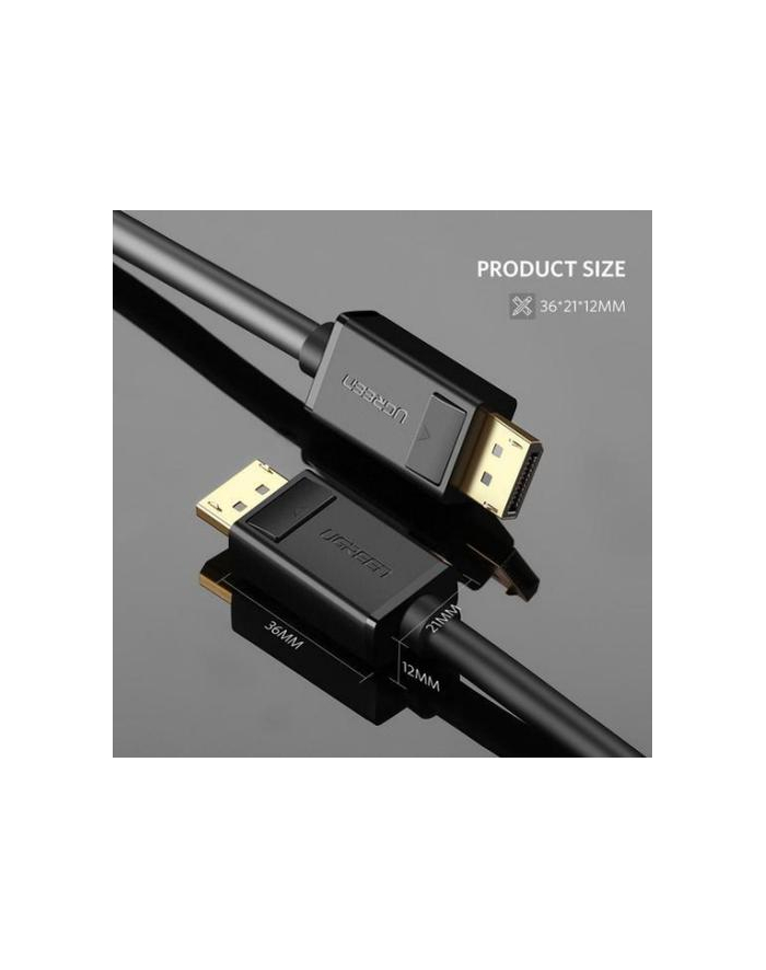 Ugreen kabel DisplayPort 12 4K/DisplayPort 12 4K 2m (czarny) główny
