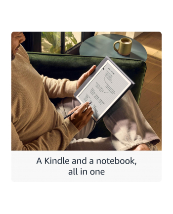Ebook New Kindle Scribe - 2024 release 102” glare-free 16GB Wi-Fi (Without Lockscreen Ads) with Premium Pen Tungsten