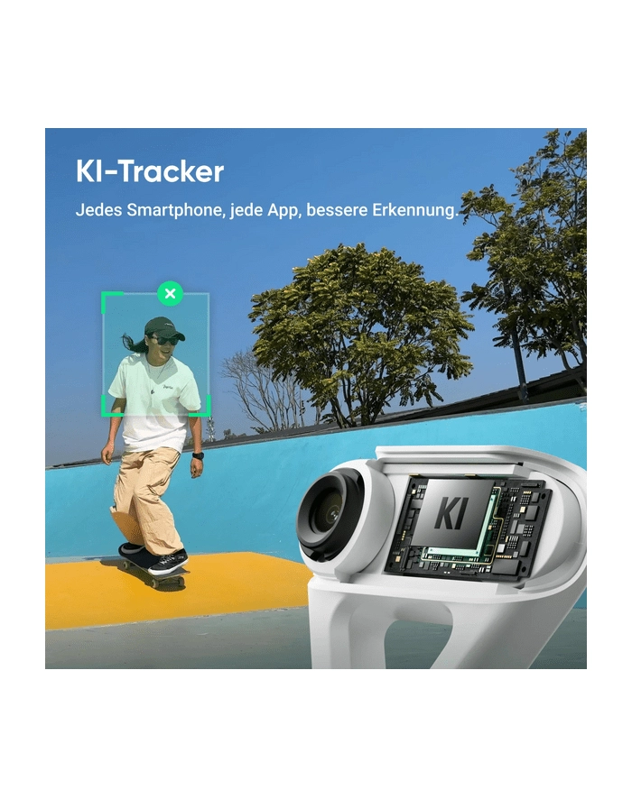 Insta360 Flow 2 AI Tracker Bundle (Stone Gray) - gimbal z modułem śledzenia AI główny