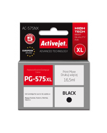 Activejet AC-575NX Tusz (zamiennik Canon PG-575XL; Supreme; 16,5 ml; czarny)