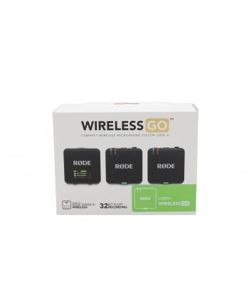 RODE Wireless GO III (zielony) - System mikrofonów bezprzewodowych