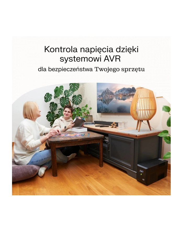 GREEN CELL UPS POWERPROOF 360W/650VA MODYFIKOWANA SINUSOIDA główny