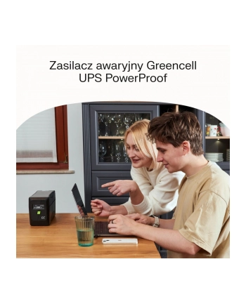 GREEN CELL UPS POWERPROOF 360W/650VA MODYFIKOWANA SINUSOIDA nr 2
