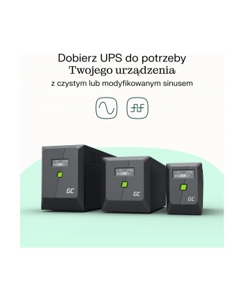 GREEN CELL UPS POWERPROOF 480W/750VA CZYSTA SINUSOIDA nr 2
