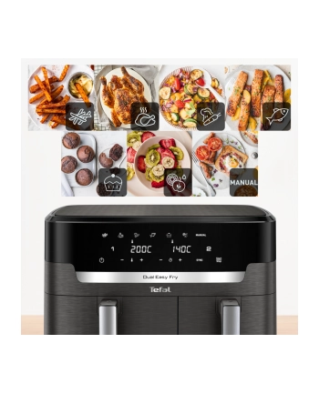 Frytkownica beztłuszczowa TEFAL DualEasy EY942HE0