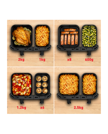 Frytkownica beztłuszczowa TEFAL DualEasy EY942HE0 nr 1