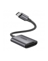 Ugreen  Czytnik kart SD/TF Ugreen CM401 USB C 5Gb/s - szary - nr 1