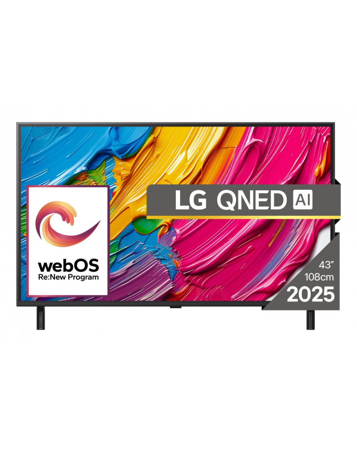 Telewizor LG 75QNED80A3A QNED 75' 4K Ultra HD WebOS Dolby Digital DVB-T2 Czarny główny