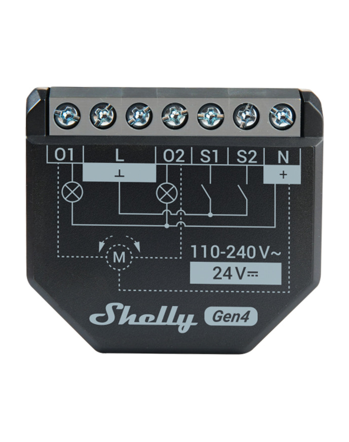 Podwójny przekaźnik WiFi z pomiarem energii Shelly 2PM Gen4 główny