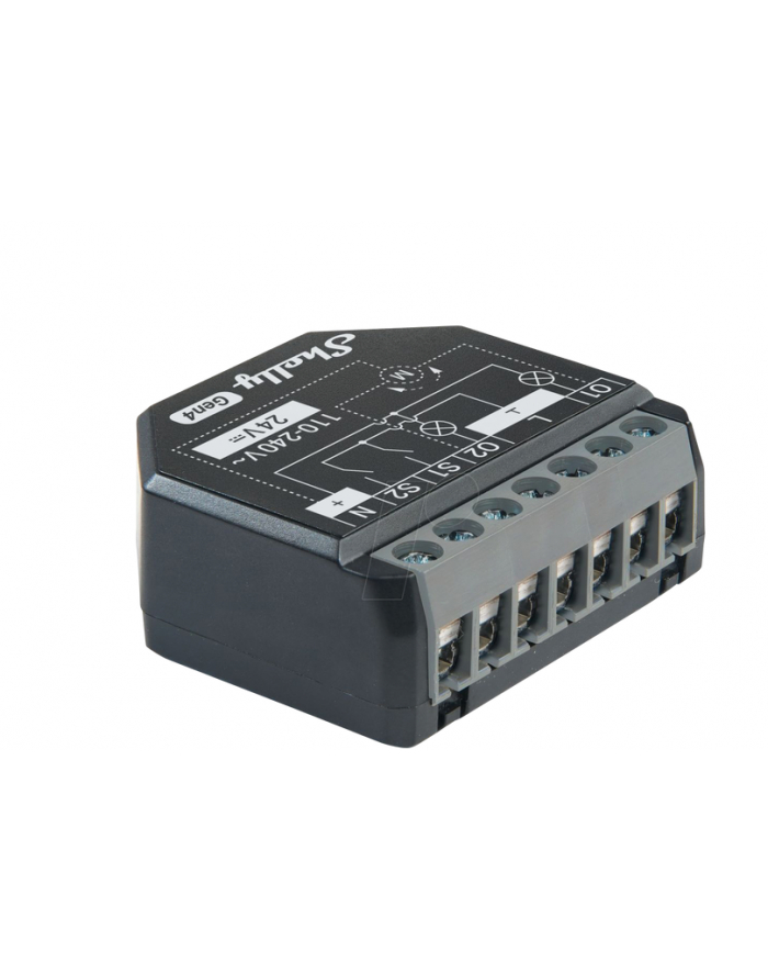 Podwójny przekaźnik WiFi z pomiarem energii Shelly 2PM Gen4 główny