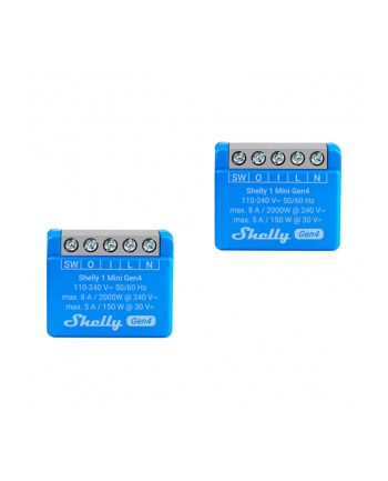 Mini przekaźnik WiFi Shelly 1 Mini Gen4 2-pack nr 1