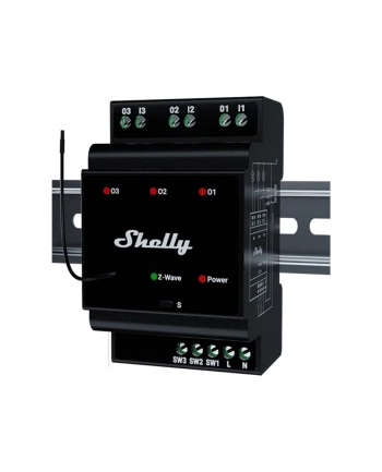 Shelly Qubino Wave Pro 3 3-kanałowy Przekaźnik Na Szynę Din Z-wave nr 2