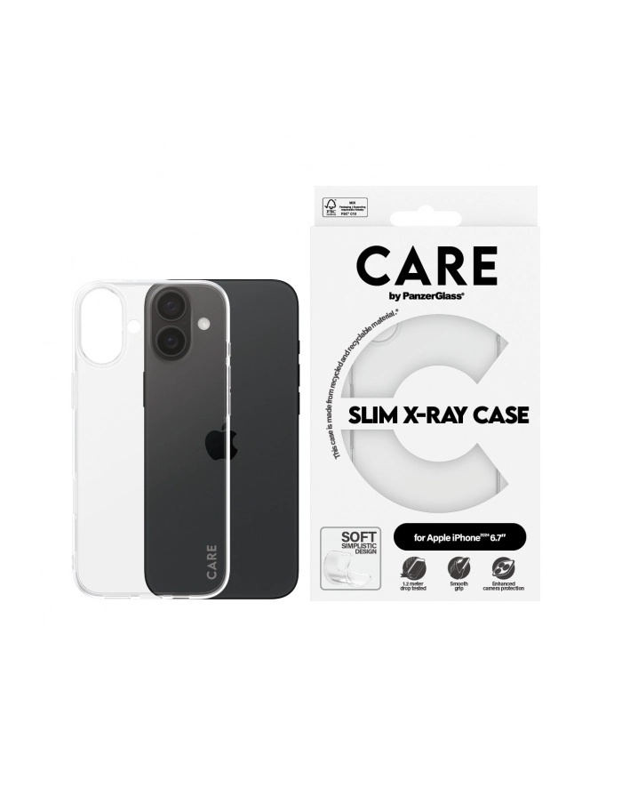 Panzerglass Solidne Etui Care X Ray Do Iphone 16 Plus  Obudowa  Pokrowiec główny