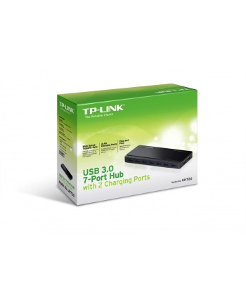 Hub TP-LINK UH720 (7x USB 30; kolor czarny)