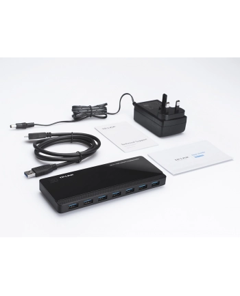 Hub TP-LINK UH720 (7x USB 30; kolor czarny)