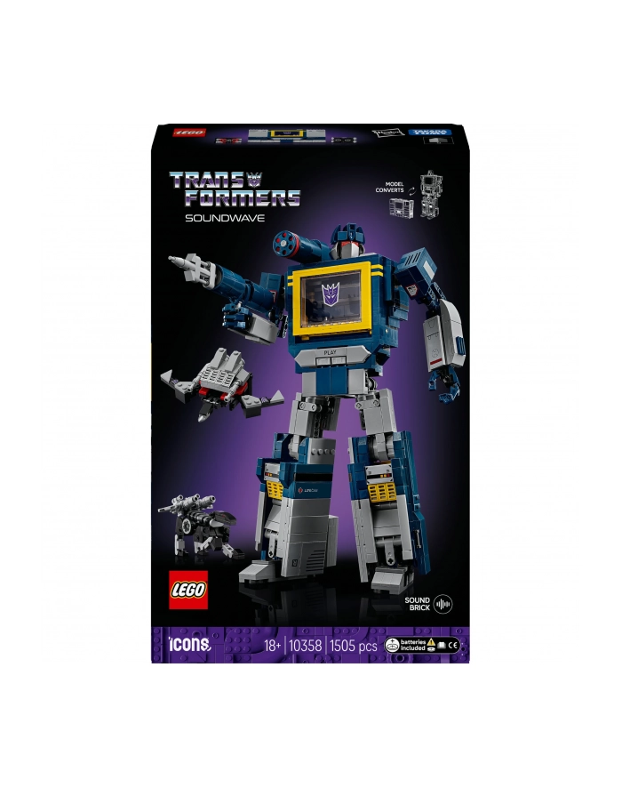 LEGO 10358 ICONS - Transformers: Soundwave główny