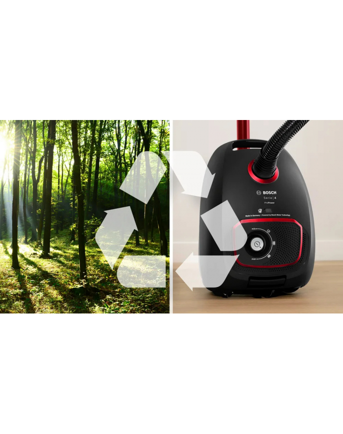 Odkurzacz workowy Bosch Series 4 BGB41POW1 (850W ; czarny) główny