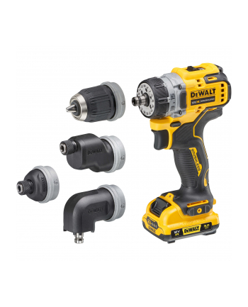 Wiertarko-wkrętarka z 4 głowicami 12V DCD703L2T DEWALT nr 2