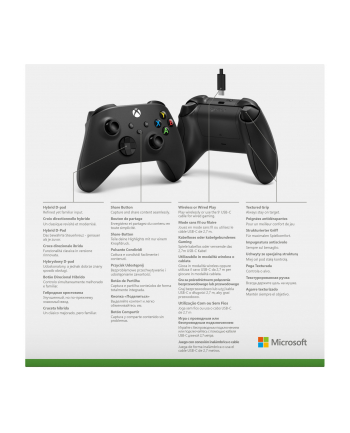 Kontroler MICROSOFT Xbox Serie Black USB-C