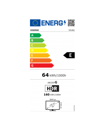 Telewizor 55''; Hisense 55U8Q nr 2