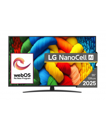 Telewizor 55''; LG 55NANO81A3A nr 1