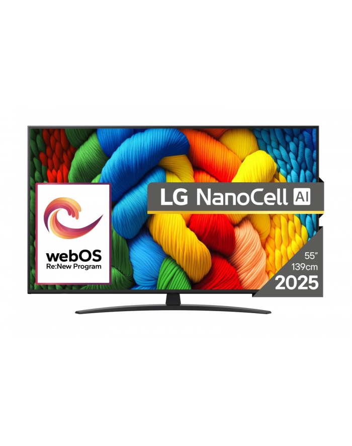Telewizor 55''; LG 55NANO81A3A główny