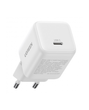 Ładowarka sieciowa Ugreen X513 30W GaN 1x USB-C + kabel USB-C 1m - biała nr 1