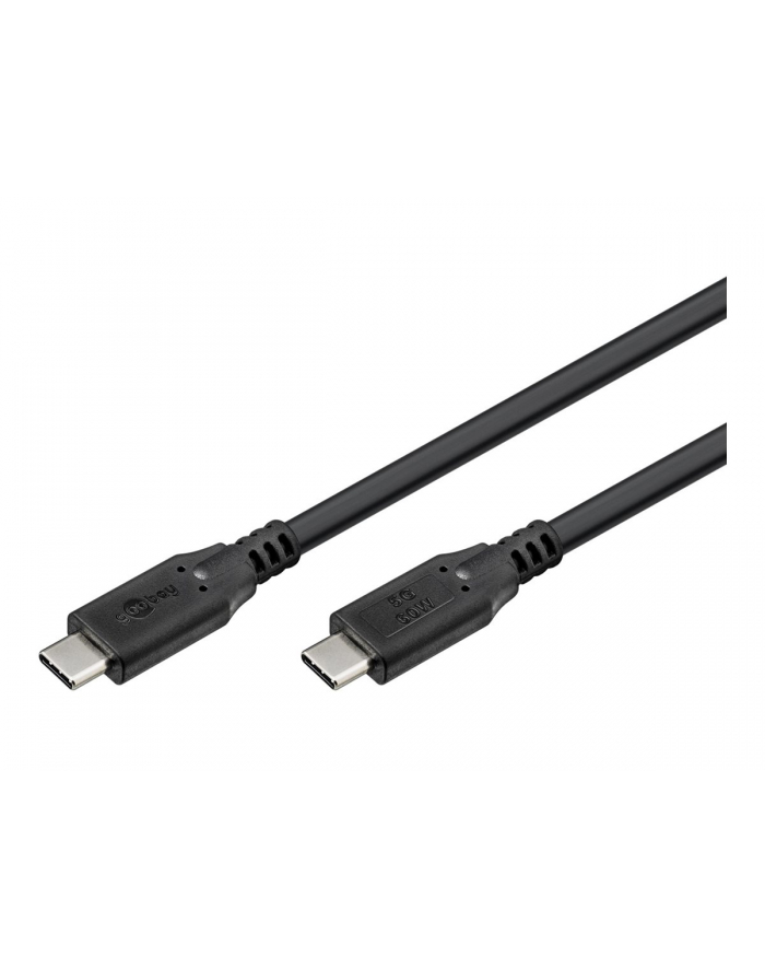Goobay Kabel Usb-c 60W 1m Usb 3.2 do szybkiego ładowania czarny (74726) główny