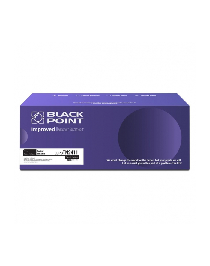 BLACK POINT TONER  DO BROTHER TN2411 L2512D L2532DW LBPBTN2411 główny
