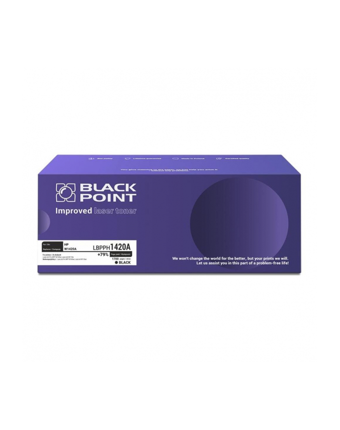 Toner Black Point LBPPH1420A zamiennik HP 142A W1420A black główny