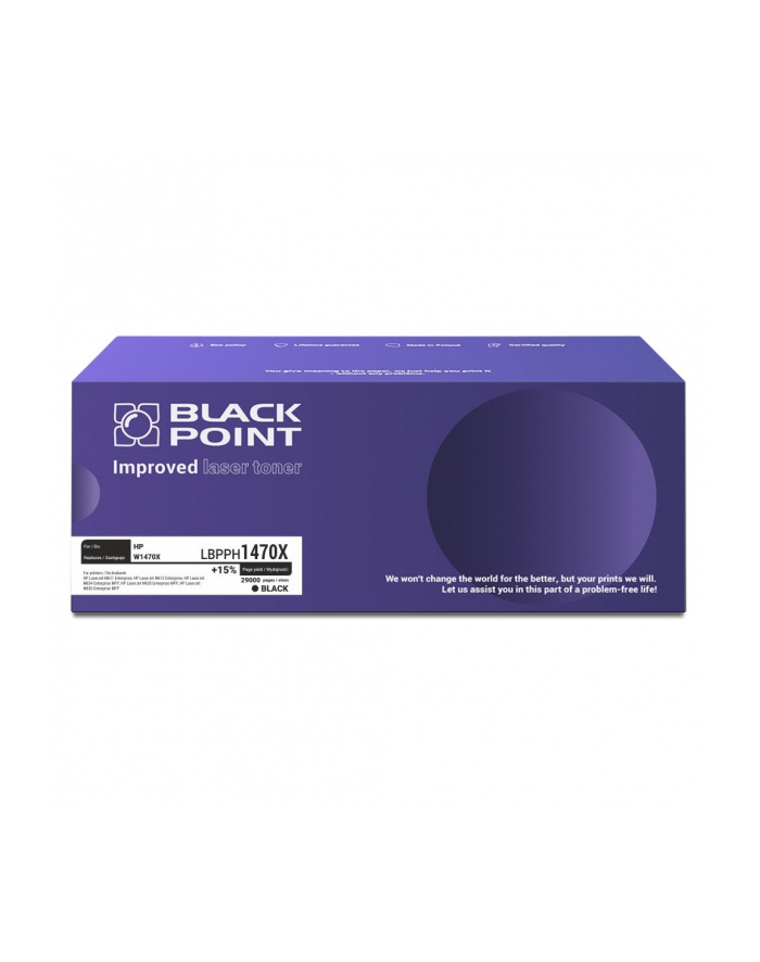 Black Point LBPPH1470X zamiennik HP 147X W1470X black główny