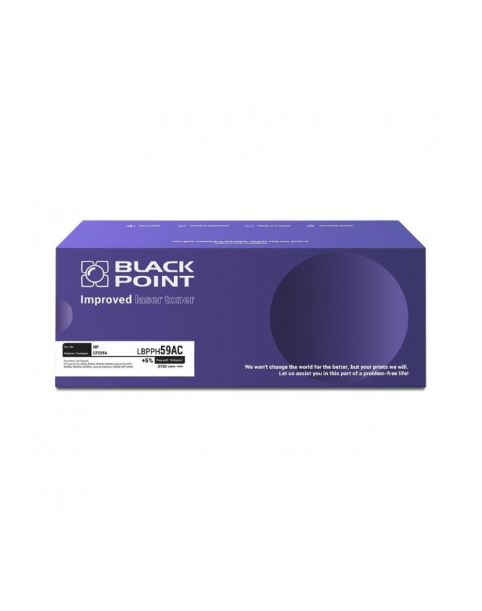 Toner do HP 59A HP CF259A #NEW CHIP# zamiennik BLACK POINT główny